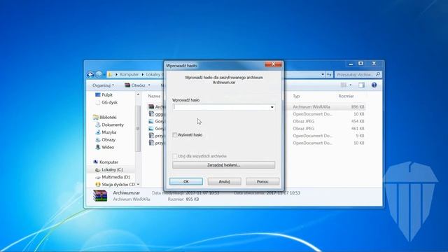 Jak utworzyć archiwum RAR chronione hasłem(WinRar) смотреть онлайн