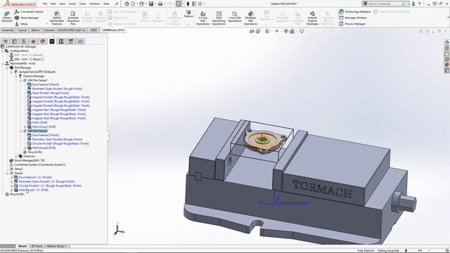 CAMWorks Tutorial - Assembly Machining смотреть онлайн