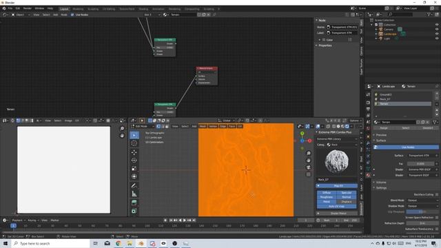 PBR Landscape Material in Blender 2.8 Tutorial смотреть онлайн