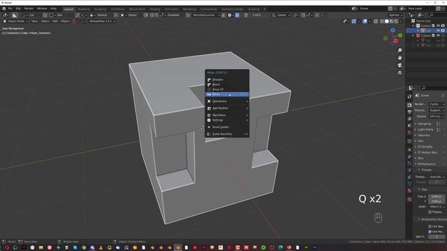 How to use HardOPS Smart Apply - Blender tutorial смотреть онлайн