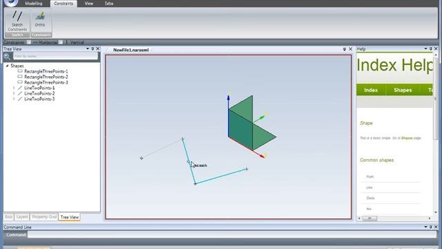NaroCAD normal line solver смотреть онлайн