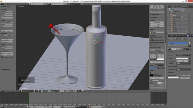 Render the glass objects on a black background in Blender 3D and Cycles смотреть онлайн