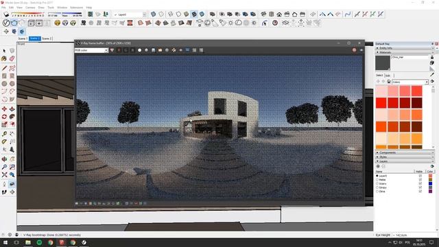 SketchUp - VR 360 panorama VRAY 3.4 - Tutorial 32 смотреть онлайн