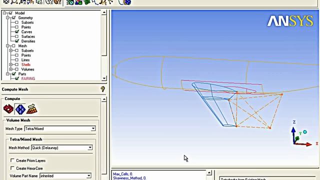 ANSYS ICEM CFD 14 - DLR-F6 Wing body meshing Part 3 смотреть онлайн
