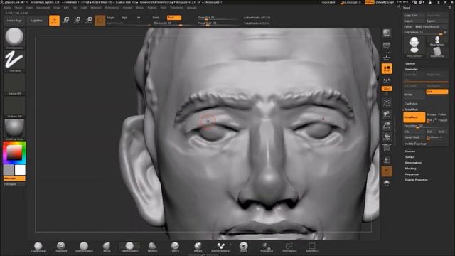 Zbrush core practice - Middle-Age Man смотреть онлайн