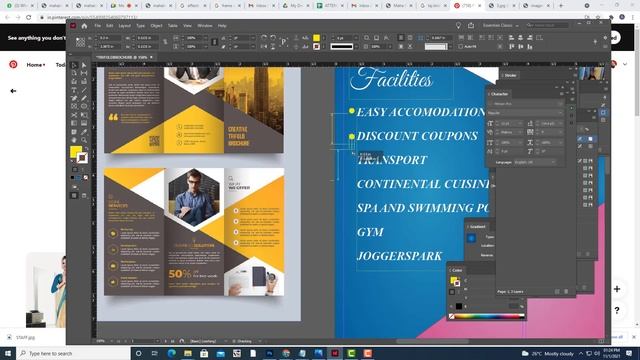 indesign brochure (LIVE CLASS) смотреть онлайн