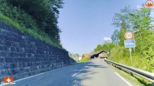 🇨🇭За рулем в Швейцарии || Захватывающий вид со стороны дороги ! Цвайзиммен…