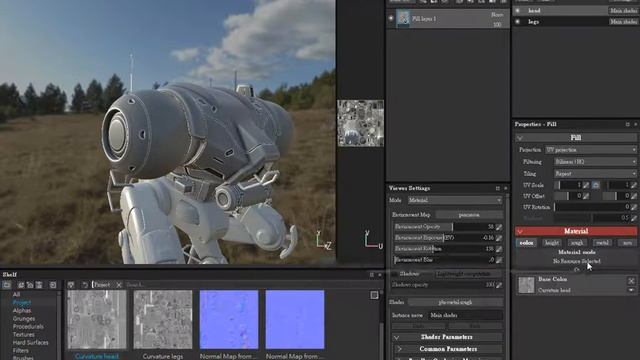 Substance Painter Fundamental Part-10 Fill layer смотреть онлайн