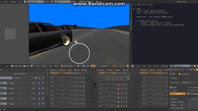 Blender car game - Mouse Steer смотреть онлайн