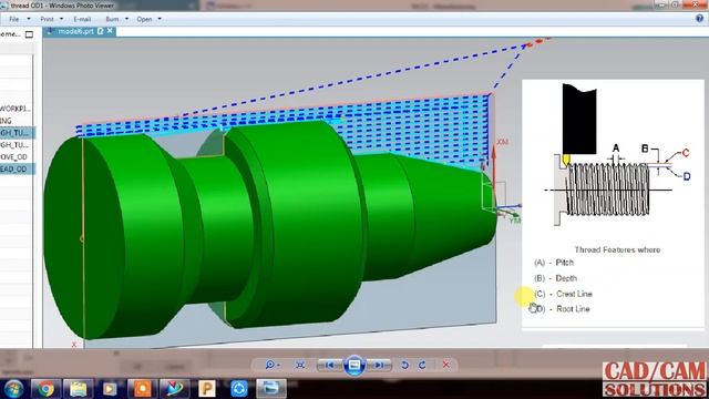 NX CAM #TURNING Thread OD - Part 2 смотреть онлайн