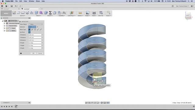 Archimedes screw - Fusion 360 tutorial смотреть онлайн