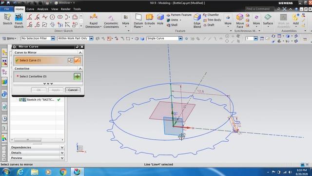 Siemens NX - Cold Drinks Bottle Cap Tutorial смотреть онлайн