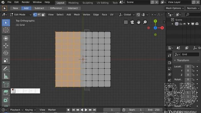Blender 2.8 Advanced Selection Methods - Intersect, Difference, Subtract, Add смотреть онлайн