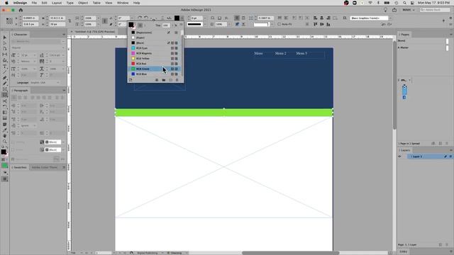 InDesign Layout for User Interface (UI) смотреть онлайн
