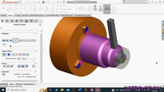 generate G-Code by SOLIDWORKS || SOLIDWORKS simulation || CAD CAM SOLIDWORKS channel смотреть онлайн