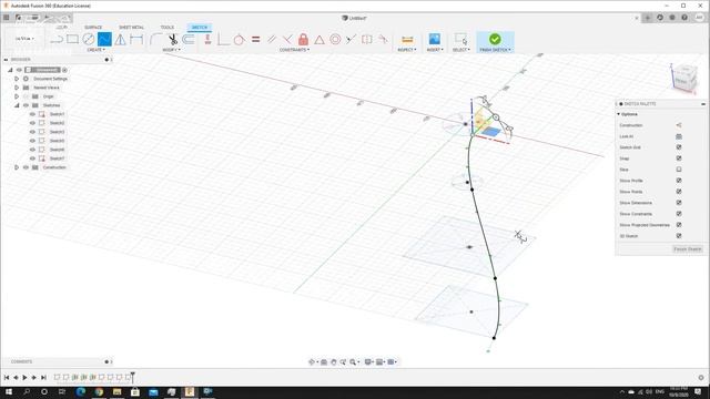 Fusion 360 tutorial untuk pemula : loft dengan outer line guide - Membuat Vase смотреть онлайн