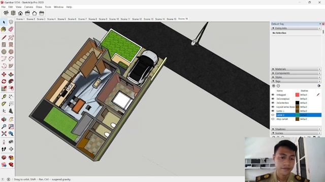 Tutorial Software Sketchup Part 5 смотреть онлайн