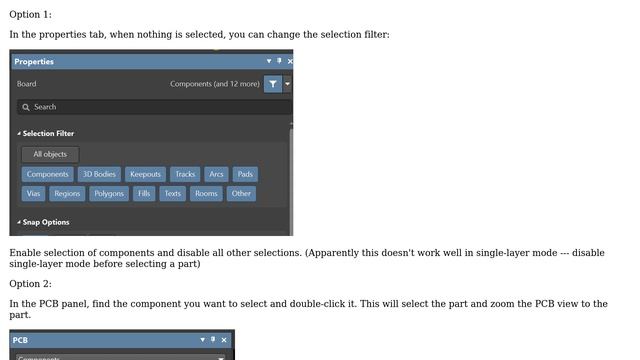 How to select a single component in Altium Designer using the PCB filter? (2 Solutions!!) смотреть онлайн