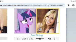 Tara Strong Voice Twilight Sparkle (Forgotten Friendship)