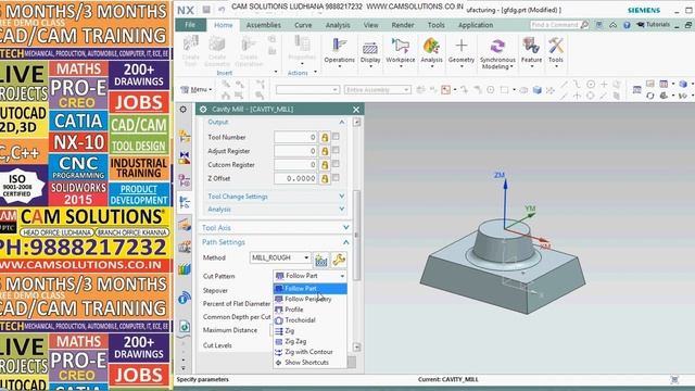 Nx 11 CNC Programming tutorial | Nx Cam tutorial | Nx programming tutorial смотреть онлайн