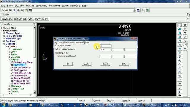 ANSYS Tutorial for Beginners - Thermal stress analysis of a stepped bar смотреть онлайн