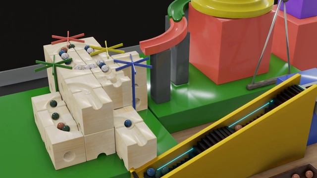 Marble run 3d where do they all go? Blender Rigid body смотреть онлайн