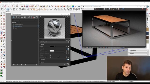 Cómo renderizar una mesa de centro en V-ray para Sketchup смотреть онлайн