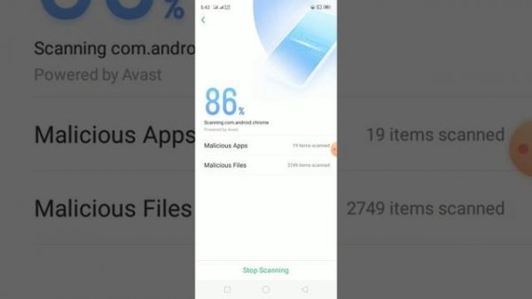 Oppo A3S virus scan