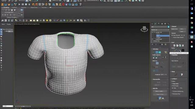 3ds Max - Simple Unwrap of T-shirt using Peel (Norwegian Audio) смотреть онлайн