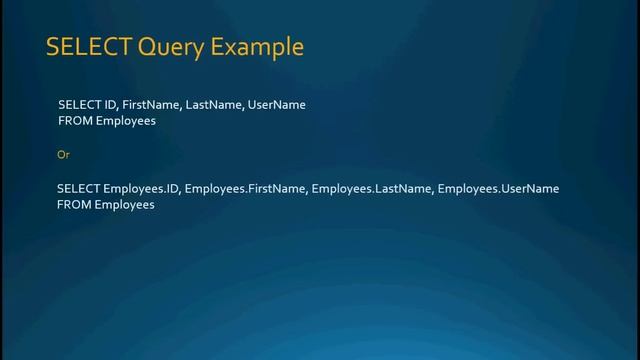 61. SQL SELECT Statement (Programming In Access 2013) смотреть онлайн