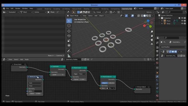 Learn geometry nodes in Blender | Geometry nodes beginners tutorial part 2 смотреть онлайн