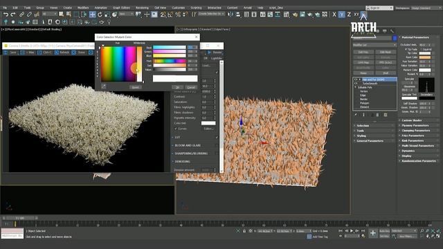 Creating Rugs in 3ds Max with Hair and Fur modifier ||Arch viz by dino смотреть онлайн