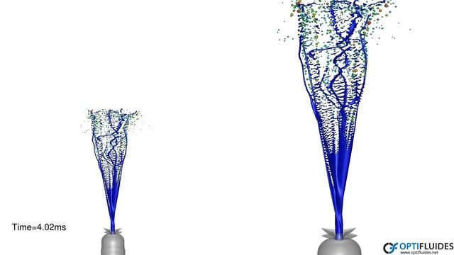 CFD - Simulation des sprays avec la formulation VOF to DPM dans ANSYS / Fluent смотреть онлайн