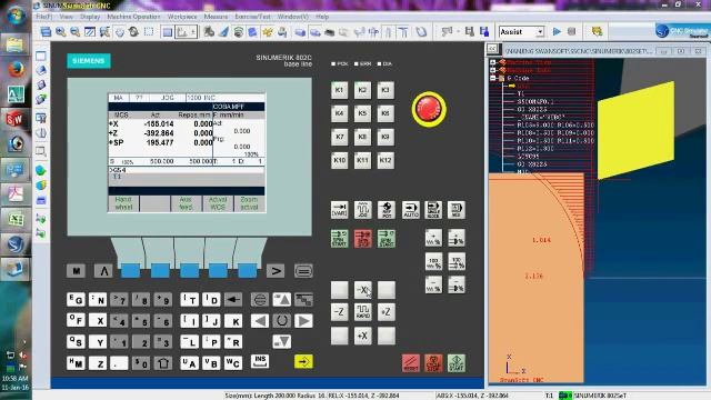 CNC Simulator Sinumerik 802se Lathe Turning For Beginners Tutorial 2017 смотреть онлайн