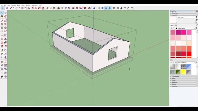 Beginners| Sketchup | Slope roof Tutorial смотреть онлайн