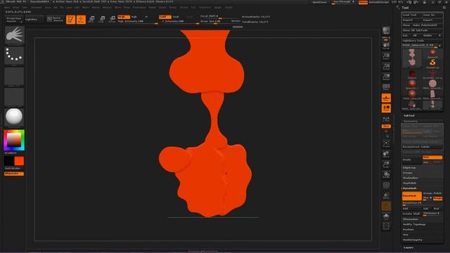 Zbrush4R6 Curve Quad Fill Brush смотреть онлайн