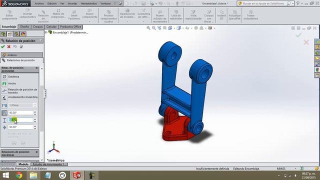SolidWorks 2015 - Relación Avanzada Ángulo смотреть онлайн