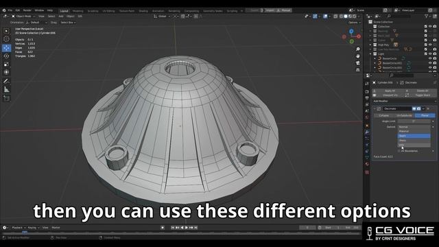 1 Step To Decimate A Hard Surface Model In Blender _ Blender Tutorial смотреть онлайн