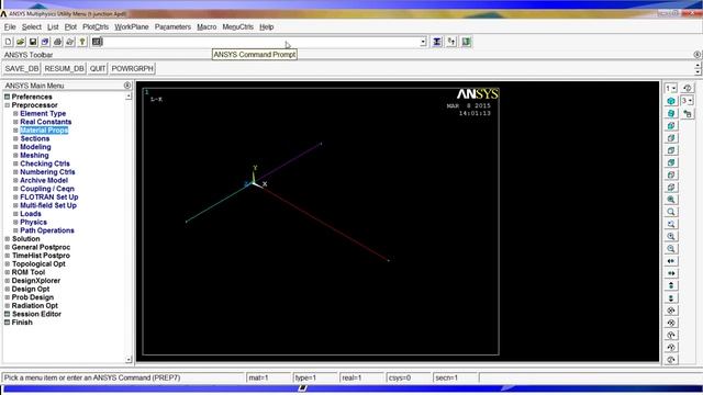 Ansys Tutorial: Analysis of a beam T-junction (beam elements) Ansys APDL #23 смотреть онлайн