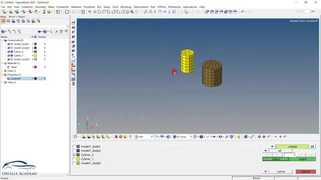 Mass Element in hypermesh/optistruct смотреть онлайн