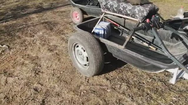 Прицеп для мотособаки на вазовских колесах