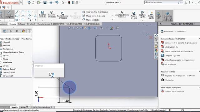 SolidWorks para principiantes 2020|Practica1-Placa|Comandos Basicos смотреть онлайн