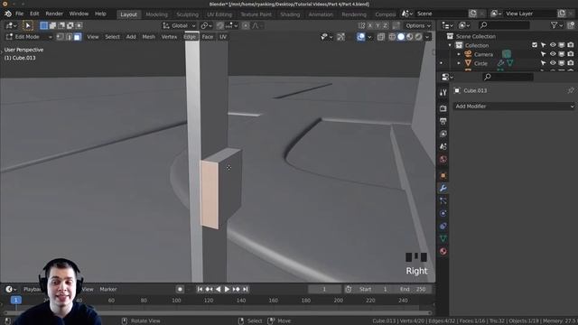Part 4-Blender Beginner Tutorial (Modeling Environment) Updated Tutorial Link in Description смотреть онлайн