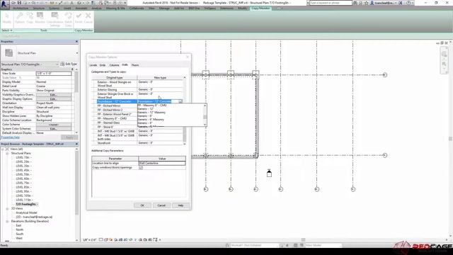 Copy/Monitor Elements in Autodesk Revit смотреть онлайн