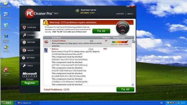 PC cleaner pro 2012 смотреть онлайн