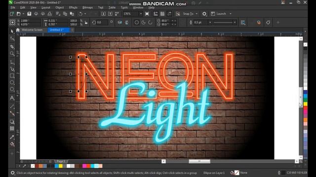 HOW TO MAKE NEON GLOW EFFECT LIGHTS IN CORELDRAW | CORELDRAW TUTORIALS | DOCTOR DESIGN смотреть онлайн