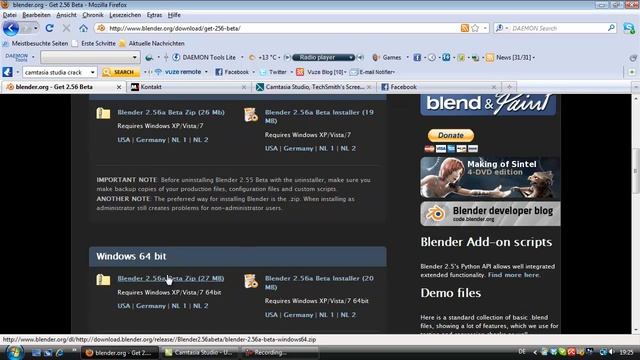 Blender 2.56 Tutorial 1: Installation and Versions смотреть онлайн