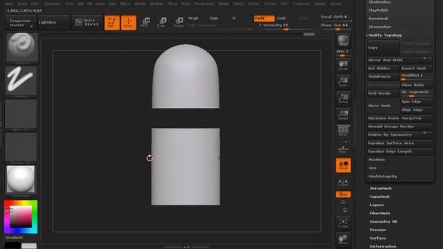 07 Modifying Topology - ZBrush V2 смотреть онлайн