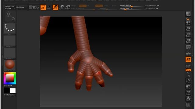 Criando Personagem com ZBrush no estilo Anime CyberPunk dando Forma as Partes Aula 05 #zbrush #anim смотреть онлайн
