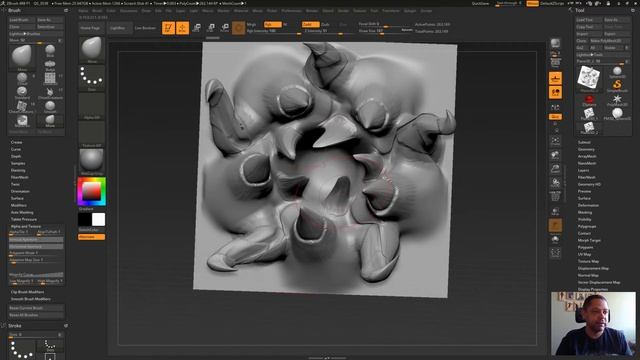ZBrush Dica Rapida - What`s New ZBrush 4R8 #34 Editando seu Vector Displacement Alpha (VDA) смотреть онлайн